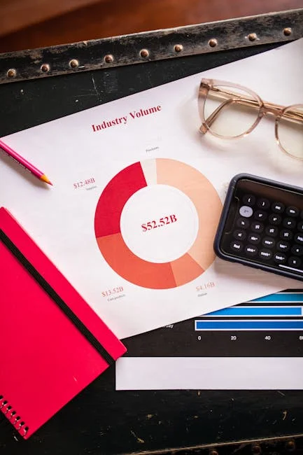 整理的理財計劃書和計算機